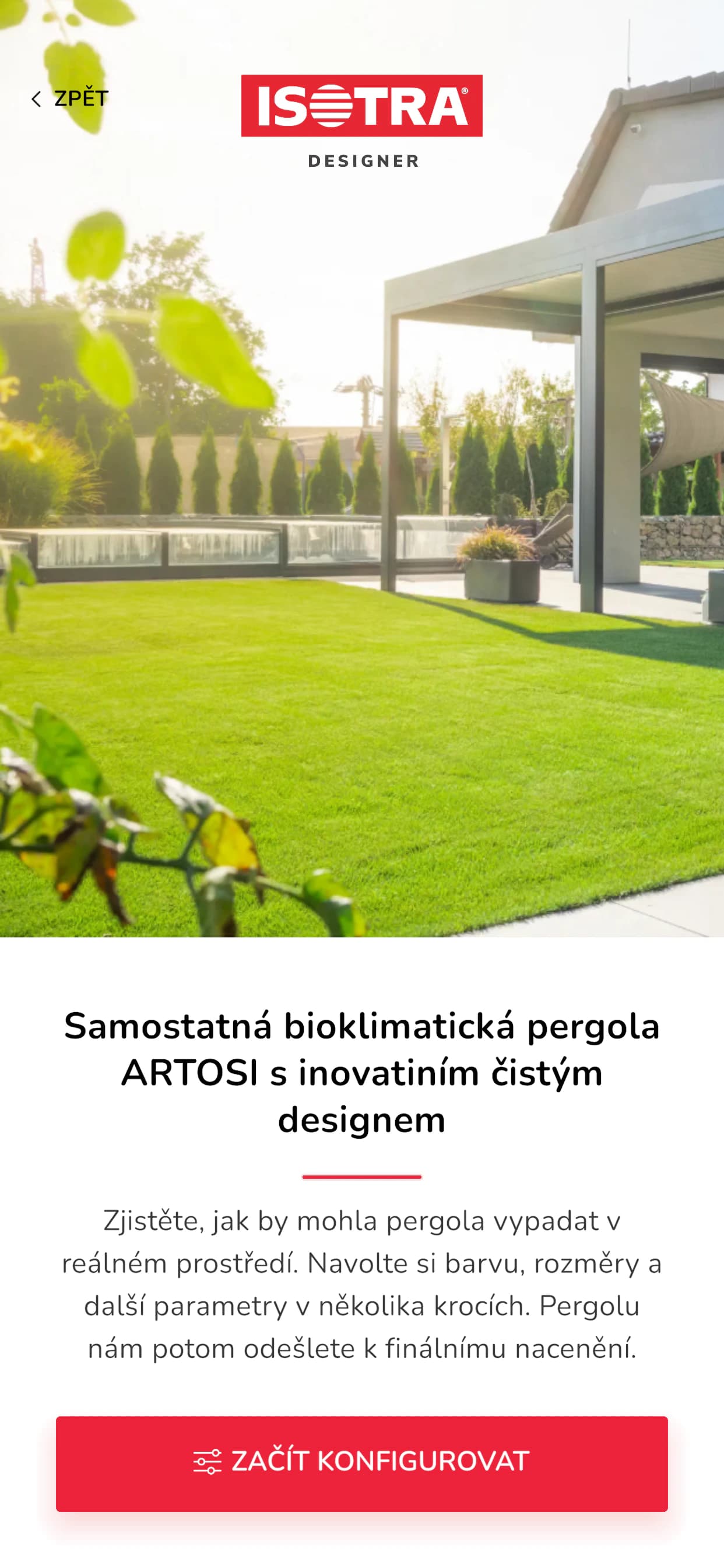 ISOTRA Designer pergola introduction from the public store presentation