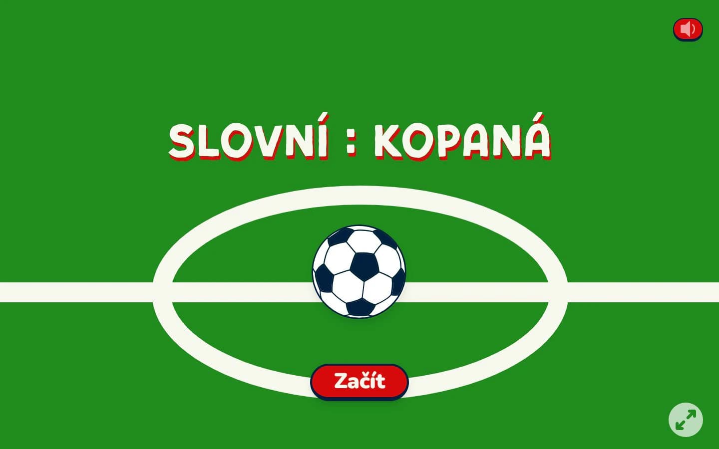 Slovní kopaná live gameplay capture