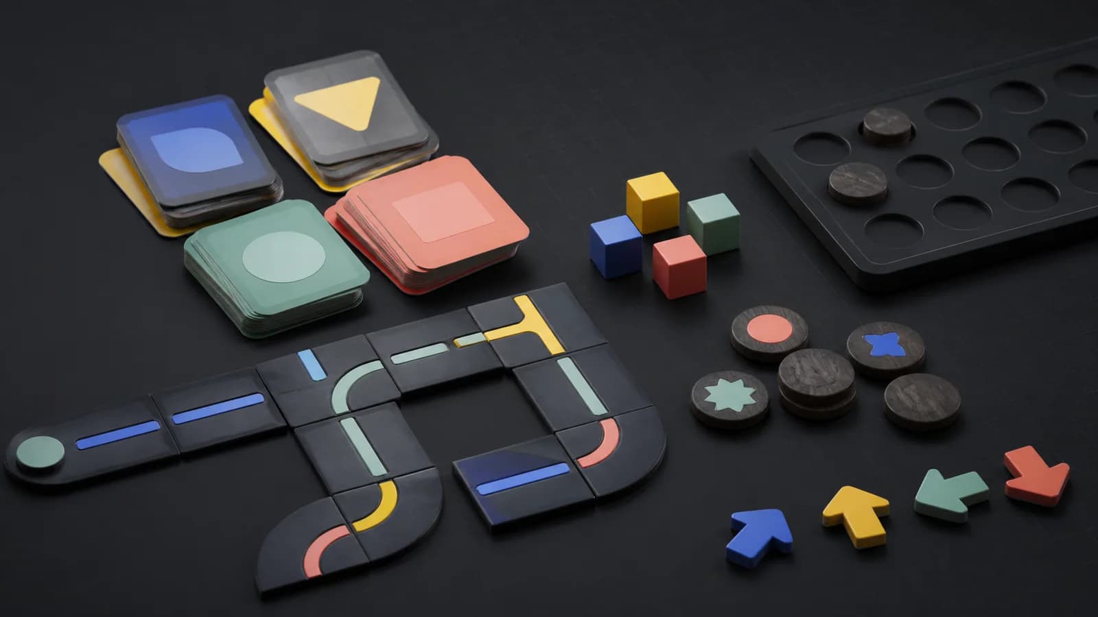 Generated presentation environment inspired by modular cognitive games
